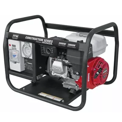 ITM TM522-3000 Construction Series Generator 3.75kVA 3000W MAX 6.5HP - Honda GX2 • $1299