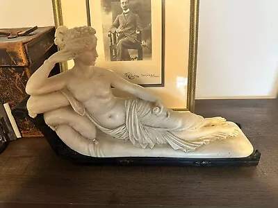 Vintage Italian Detailed And Stylized Sculpture Of Venus Victus By G Ruggeri • $749