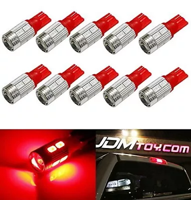 (10) Red 921 912 920 168 T10 SMD LED Bulbs For Truck 3rd Brake Lamp Cargo Lights • $17.09