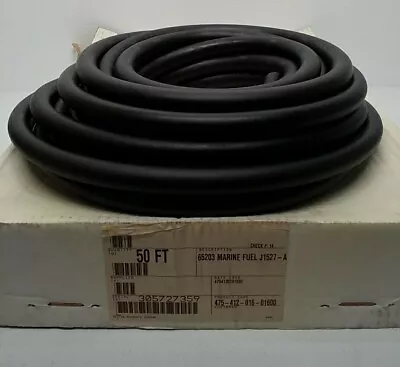 65203 Marine Fuel Hose 1/2  I.D X 50' Length Black Marine Fuel Hose 65203 • $199.99