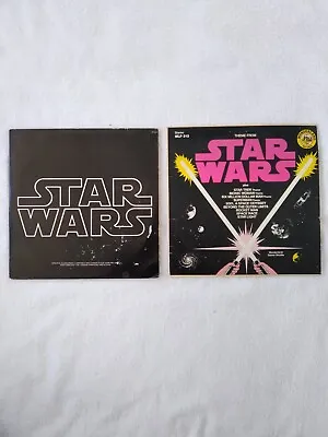 $55 • Buy Star Wars Theme Songs 1977 Original Record Lot George Lucas Darth Vader On Back