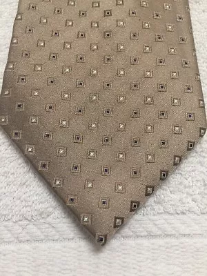 Van Heusen Mens Tie Beige  Blue White 4 X 61 • $14.29