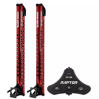 Minn Kota Raptor Bundle Pair - 8' Red Shallow Water Anchors W/Active Anchoring F • $4460.99