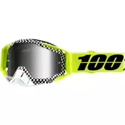 100% Racecraft Goggles Andre / Silver Mirror Lens MX MTB ATV Quad Moto Goggles • $62.16