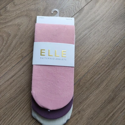 £6 • Buy Elle Patterned Anklets 3 Pairs Size 4-8
