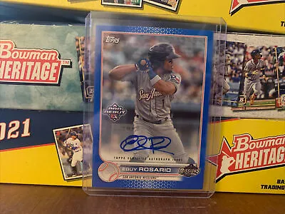 2022 Topps Pro Debut Eguy Rosario Blue Auto Parallel /150 #PD-7 • $8