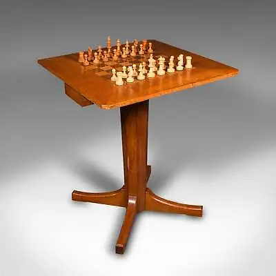 Antique Chess Table English Oak Games Table Cotswold School Mid 20th Century • $2140.70