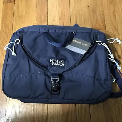 Mystery Ranch Dark Blue Zipper 3 Way Expandable Briefcase With Shoulder Strap • $120