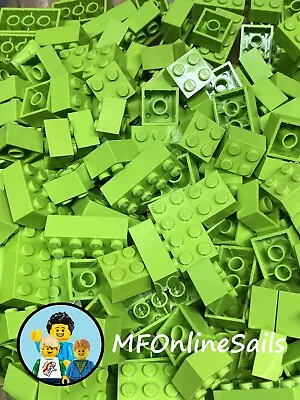 $9.75 • Buy 50 Lime Light Green LEGO  Big Bricks  2x2 2x3 2x4 & UP! - Random Bulk Lot