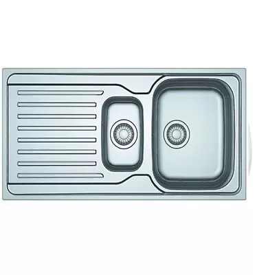 FRANKE ANTEA REVERSIBLE INSET SINK&DRAINER STAINLESS STEEL 1.5 BOWL 1000X500mm • £89.99
