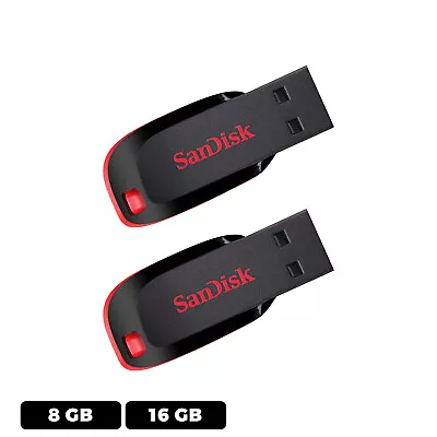 SanDisk 8GB 16GB USB Flash Drive Thumb Memory Stick Pen - Mix Pack 08GB 16GB Lot • $9.93