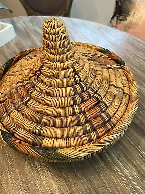 Vintage Moroccan Tagine Cooking Basket  ~ Large 13” • $33.74