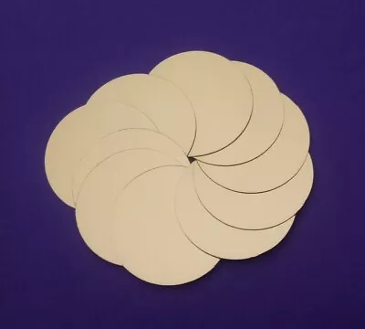 25 X Die-Cut Mirror Gold Card Circles (45mm / 1.75 Inches Diameter) • £2.50