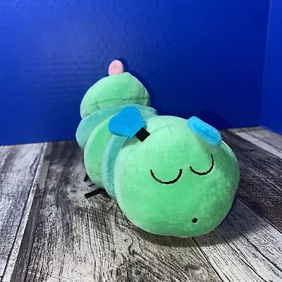 IKEA Plush Musical Caterpillar KLAPPA Green Inch Worm Stuffed Animal Toy Lovey • $3.29