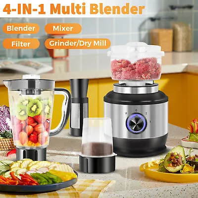 4 In 1 Electric Blender Juicer 1.8L Food Veg Processor Meat Bean Grinder Mixer • $69.90