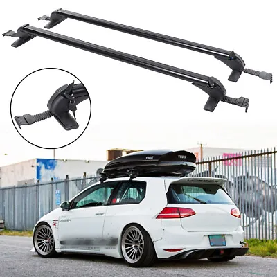 $139.11 • Buy 43.3  Top Roof Rack Cross Bar Luggage Carrier W/ Lock For VW Golf MK7 2011-2021