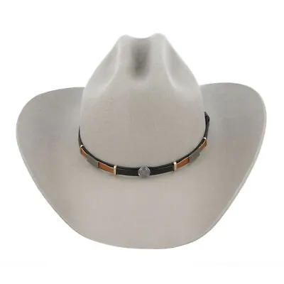 Cattleman Western Cowboy Hat With Black And Brown Leather​​​​​​​ Band  - Sand • £50.79