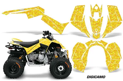 ATV Graphics Kit Quad Decal Sticker Wrap For Can-Am DS90 2007-2018 DIGICAMO YLLW • $129.95