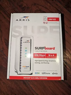 ARRIS SB6183 686 Mbps Cable Modem -  White - 59243200300 • $27.99