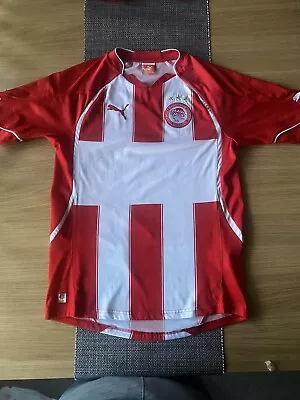 RARE Olympiacos Greek Super League Shirt 2006-2008 SMALL Adults Football Shirt • £20