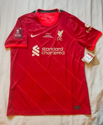 £80 • Buy  BNWT  Authentic Liverpool 2022 FA Cup Final Home Football Shirt - Large 