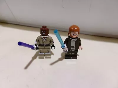 LEGO Star Wars Jedi Obi-Wan Kenobi & Mace Windu W Light Sabers From #7533475342 • $10.99