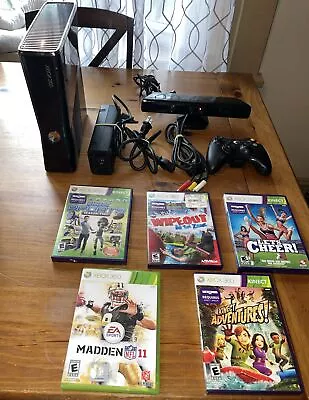 Microsoft XBox 360 S Slim 250GB Glossy Console System 360S Kinect & Working • $109.99