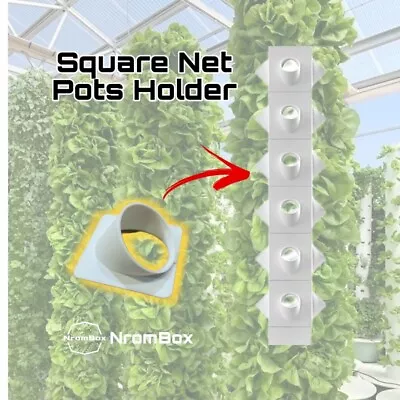 25 Packs - Net Pots 2inch Holder For 4inch Square Pvc- Perfect For Hydroponic. • $39.99