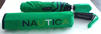 NWT Nautica Retractable Mini Green Umbrella • $24.99