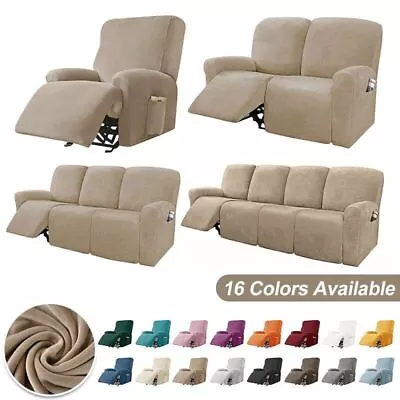 Recliner Chair Cover Lazy Boy Relax Reclining Sofa Cover Elastic Armchair Cover • £147.21