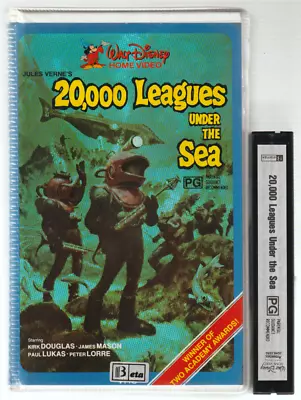 RARE BETA Video Tape 20000 LEAGUES UNDER THE SEA Clamshell Betamax Disney • $500