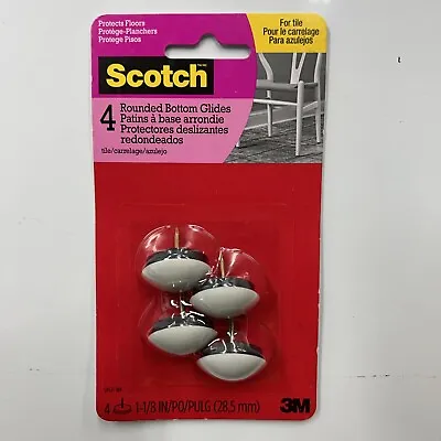 Scotch Bottom Rounded Glides Dome Chair Leg Foot Plastic Nail 1-1/8in 1 Pack • $9.39