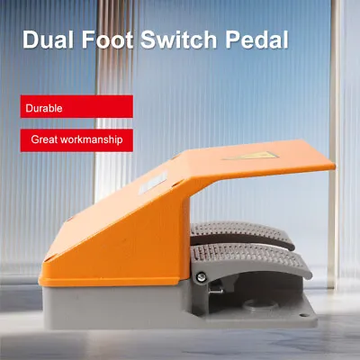 YDT1-15 Dual Foot Switch Pedal Switch Industrial Foot Pedal Switch For Lathes • £24