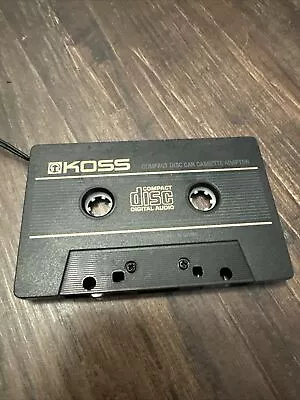 KOSS CD20 Compact Disc Car Cassette Adapter For CD/MP3/Smartphone Player • $10