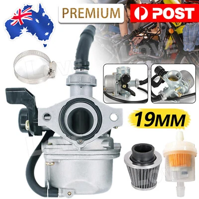 $19.95 • Buy PZ19 Choke Carburetor Carby Air Filter70CC 90CC 110CC 125CC Pit Quad Bike 19mm