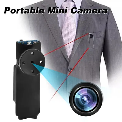 1080P HD Pocket Shirt Button Mini Camera Body Camera Security Video Recorder DVR • $19.75