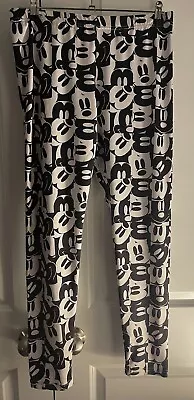 Disney Mickey Mouse  Mickey Faces  Cotton&spandex Leggings Size XL • $12