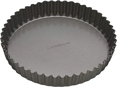 MasterClass KCMCHB40 Large Tart Tin Fluted Quiche Pan With Loose Base And PFOA • £22.88