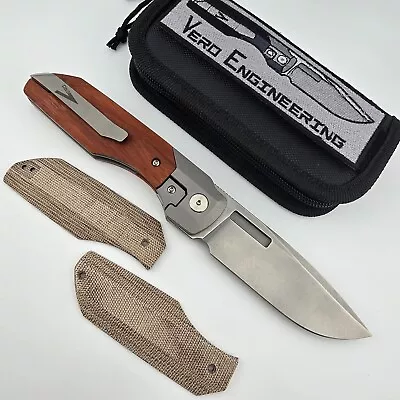 Vero Engineering Synapse Gen 3 M390 Blade Wood Scales & Natural Micarta Scales • $339.95