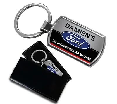 Personalised Ford Keyring Name Metal Keyring Gift • £6.99