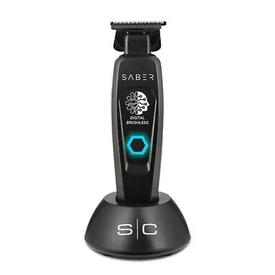 StyleCraft Saber Cordless Digital Brushless Motor Hair Trimmer Black MatteSC403B • $184.95