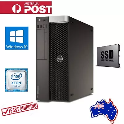 Dell Precision 5810 Tower E5-1620 V3 32GB RAM 250GB SSD  Quadro K620 Win 10P • $350