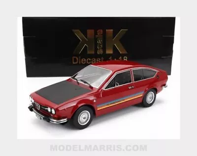 Alfa Romeo Alfetta 2000 Gtv Turbodelta 1979 Red 1/18 KK Scale KKDC181093 • $151.17