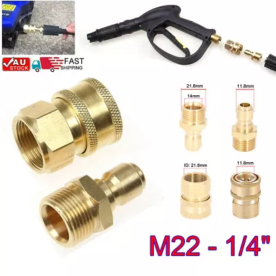 2X Pressure Washer Coupler 1/4  Quick Connect Female Brass Fittings NPT 5000PSI • $13.29
