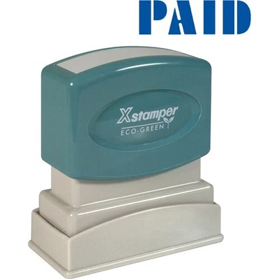 $51.99 • Buy Xstamper Blue PAID Title Stamp - Message Stamp -  PAID  - 0.50  Impression Width