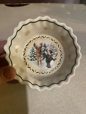 Rare Villeroy & Boch Toys Fantasy With Reindeer & Child 4” Bowl Nut Candy NWT • $24.99