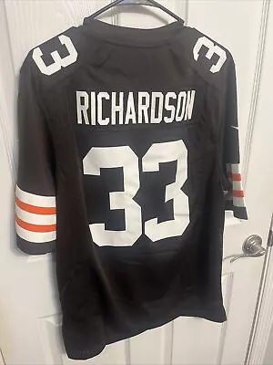 $25 • Buy CLEVELAND BROWNS VINTAGE #33 TRENT RICHARDSON JERSEY Size SMALL BY NIKE