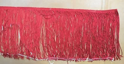 New 9  Chainette Fringe RED By The Yard Costuming Raw Goods   • $9.99