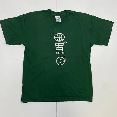 U2 T-Shirt Large Green Mens 1997 Vintage Pop Mart Tour 97 Single Stich Band • £72.80