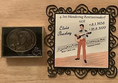 Elvis Int Wandertag Rentweinsdorf Made In Italy & A Elvis Belt Buckle  • $6.99